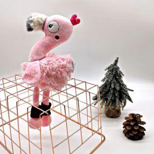 Namenloses Nähgetier Stofftier Flamingo