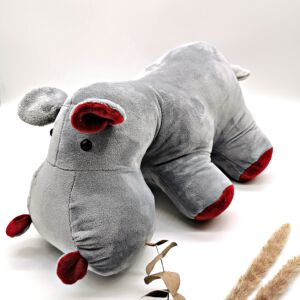 Namenloses Nähgetier Stofftier Nilpferd