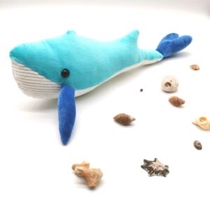 Namenloses Nähgetier Stofftier Wal